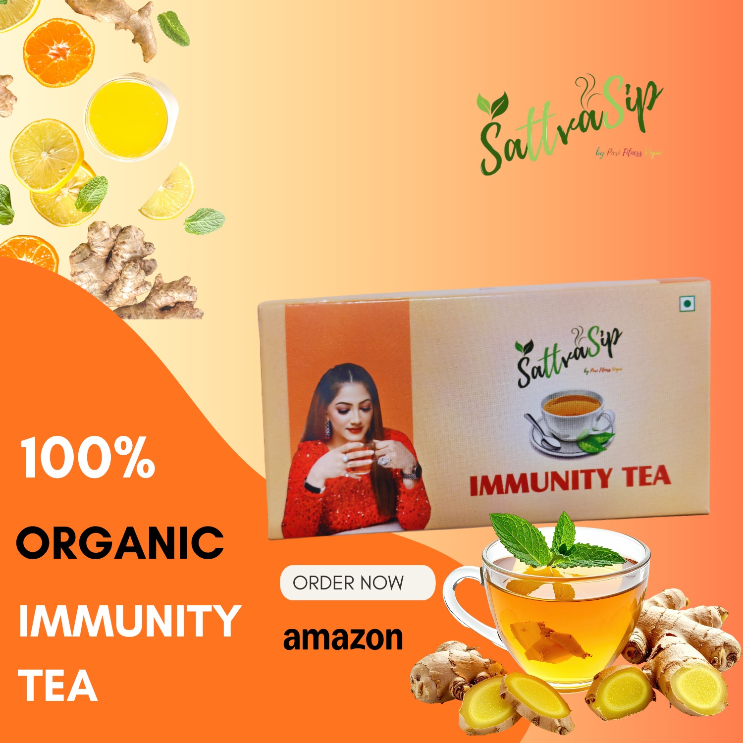 Sattva Sip Immunity Boost Herbal Tea